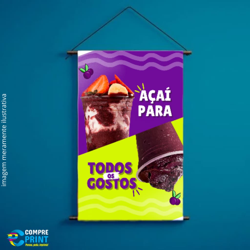 Banner "Açaí para todos os gostos" - ARTE PRONTA