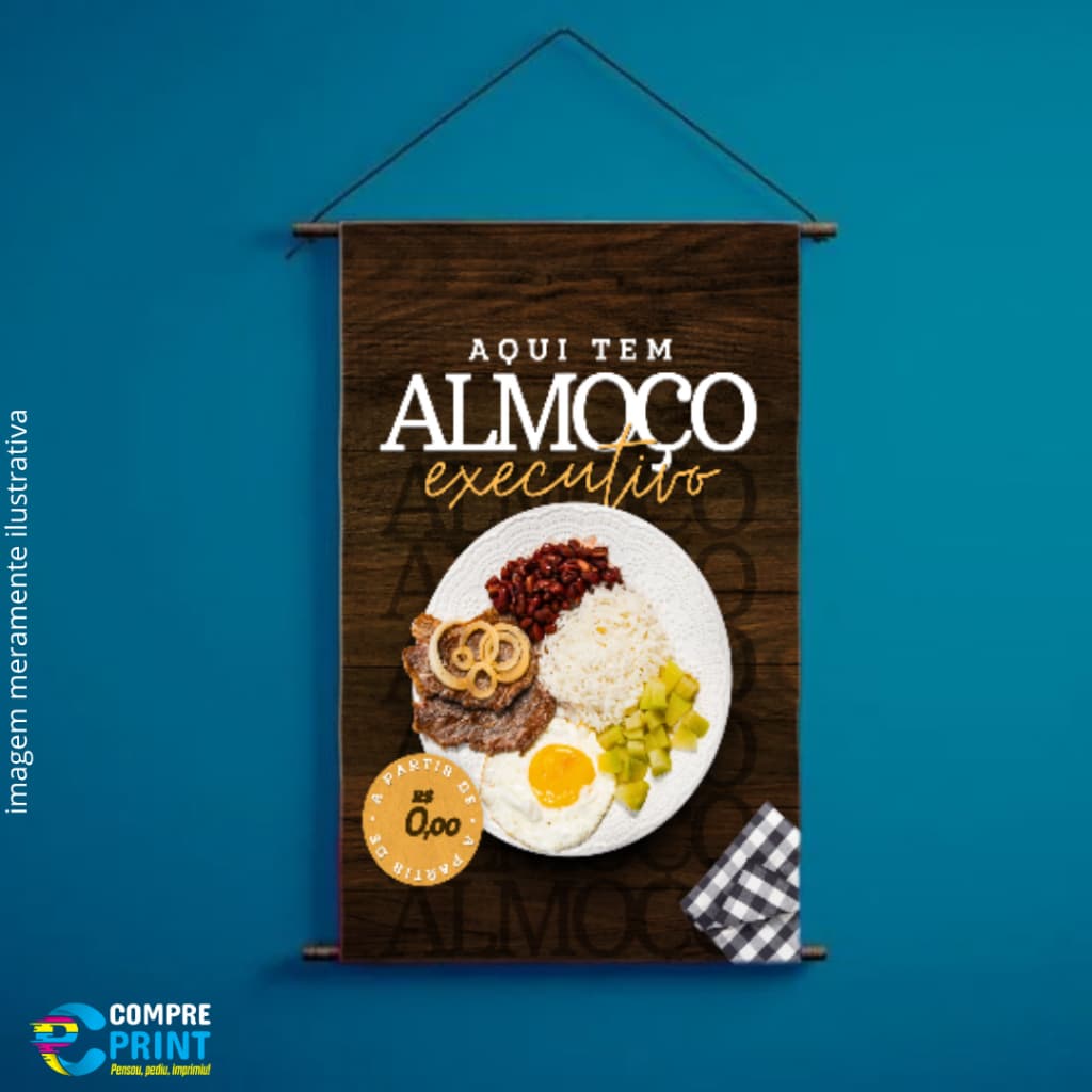 Banner "Aqui tem Almoço Executivo" - ARTE PRONTA