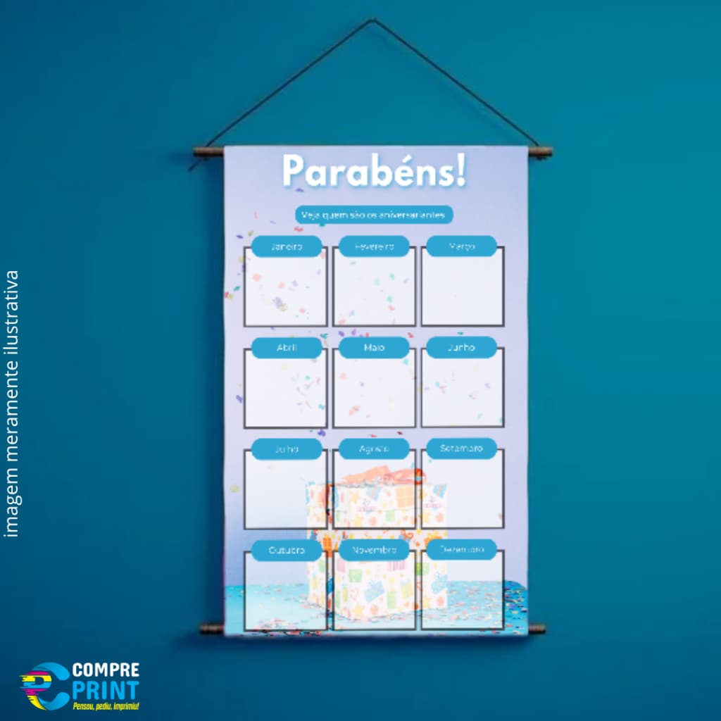 Banner "Aniversariante do Mês" - ARTE PRONTA