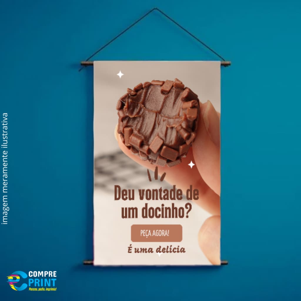 Banner "Deu Vontade de um Docinho?" - ARTE PRONTA