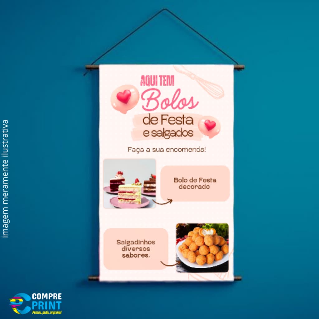 Banner "Bolos e Salgados" - ARTE PRONTA