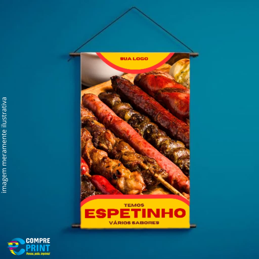 Banner "Temos Espetinho" - ARTE PRONTA