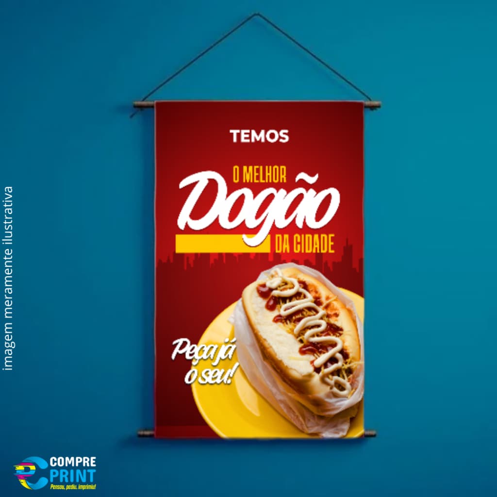 Banner "O Melhor Dogão da Cidade" - ARTE PRONTA